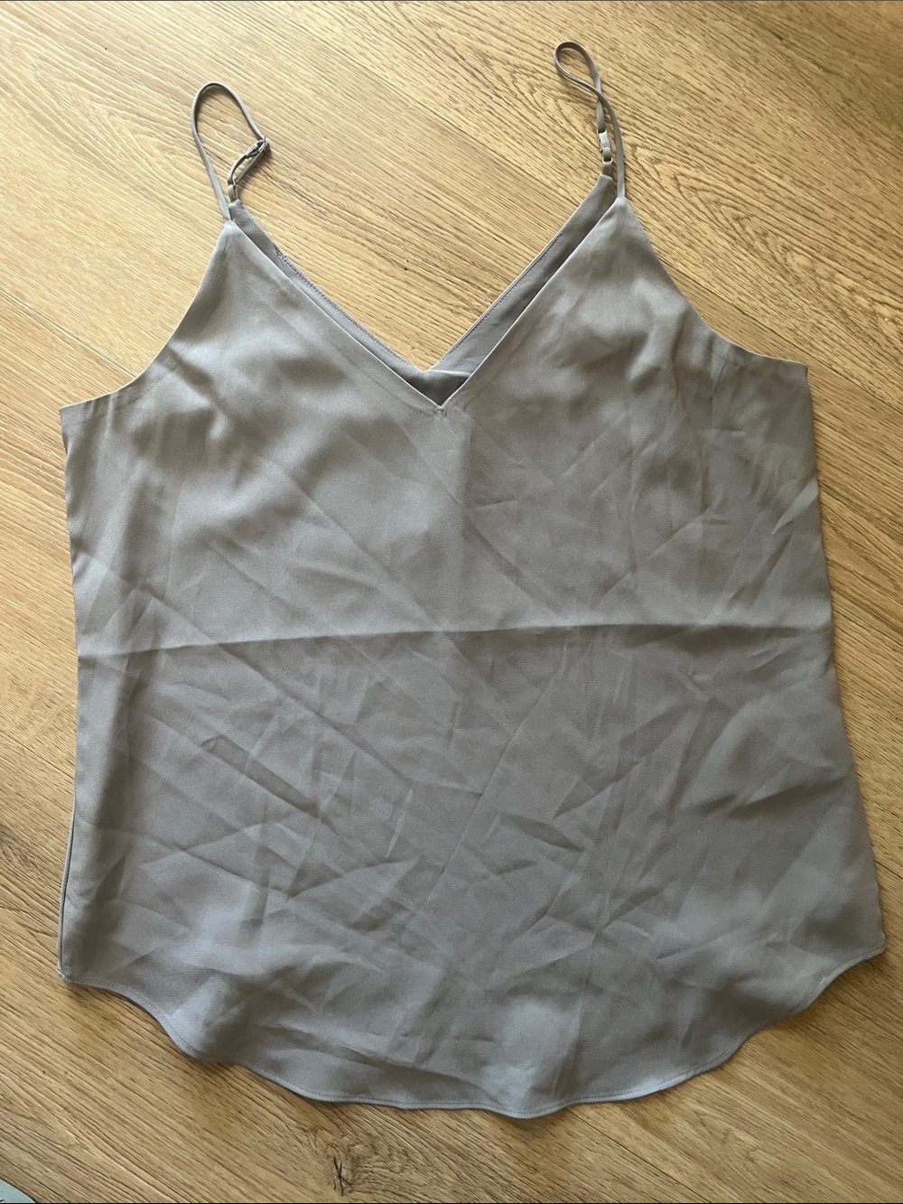 Express Grey V-Neck Spaghetti Strap Camisole